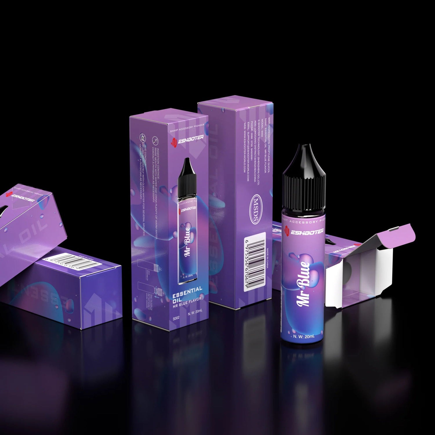 E-shooter Essential Oil for Flare Smoky Tracer Unit-Mr Blue