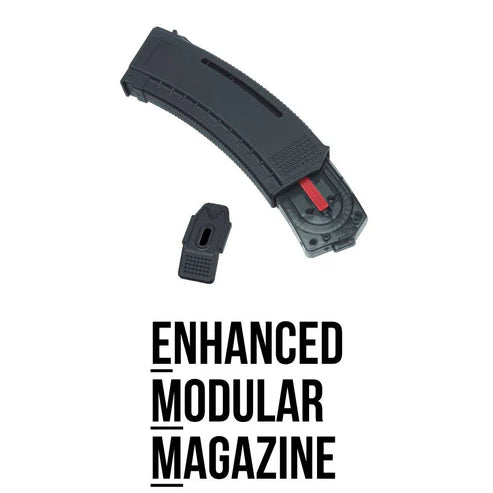 ARCTURUS AK MOD1 30/130Rds Variable-Cap Windowed EMM Magazine BLK