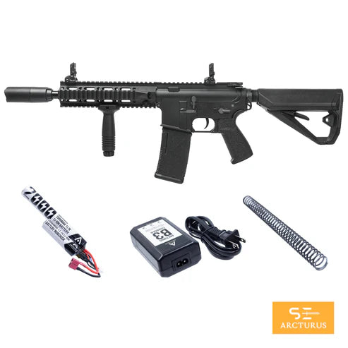 ARCTURUS LWT MK-II CQB 10" AEG SPORT Black Starter Pack ARC SE®