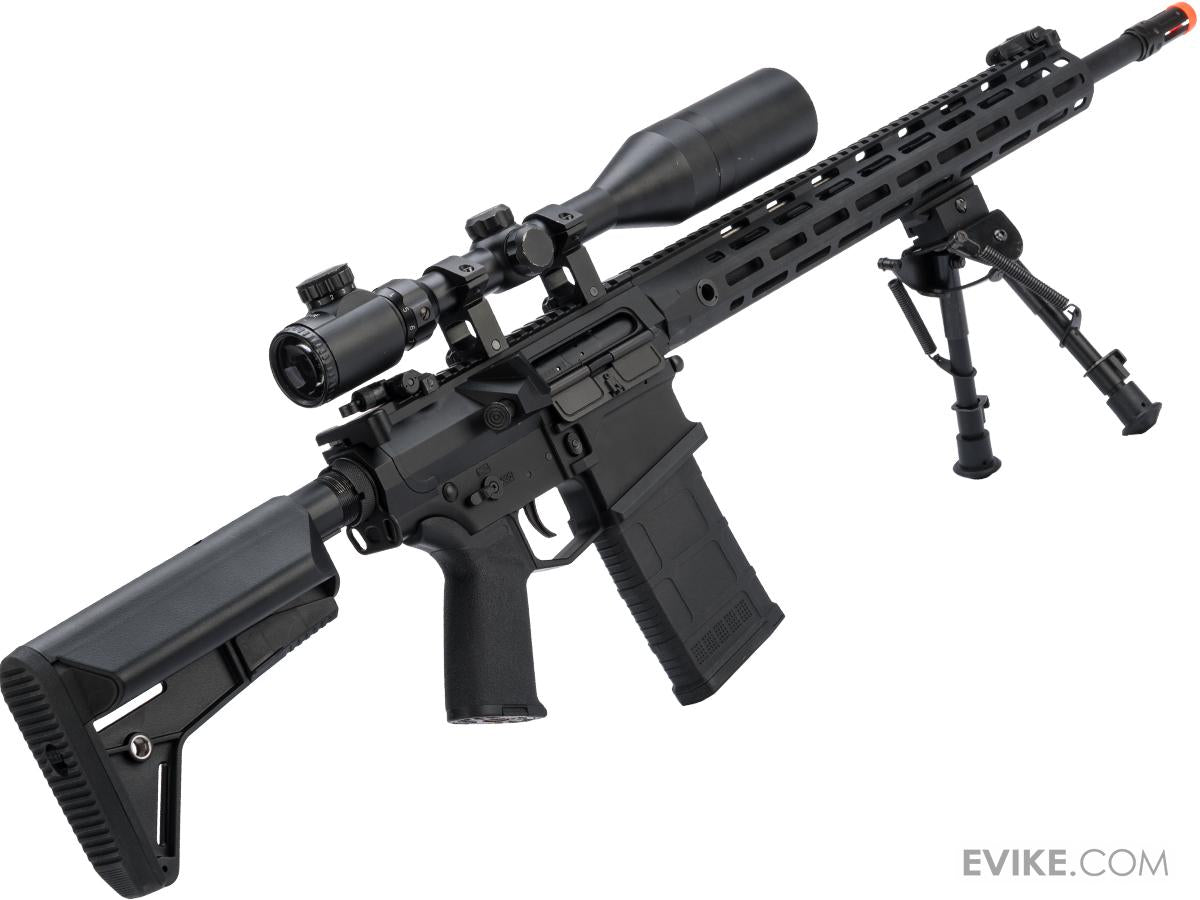 CYMA Platinum SR-25 QBS Airsoft AEG Designated Marksman Rifle