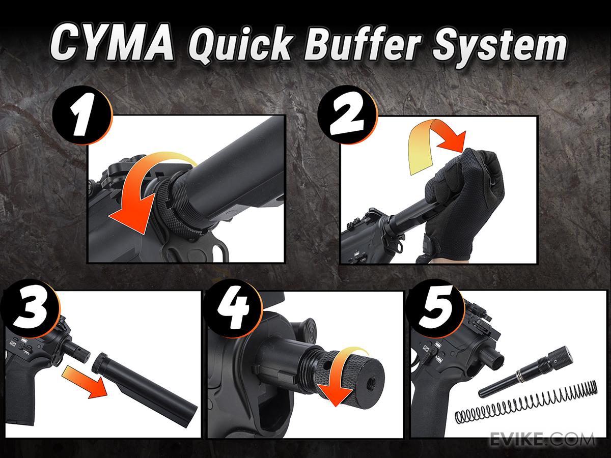 CYMA Platinum SR-25 QBS Airsoft AEG Designated Marksman Rifle